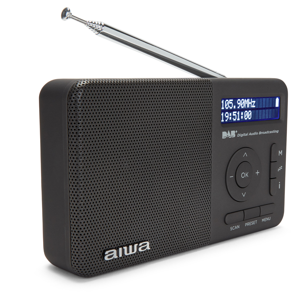 Dab/dab+ And Fm Digital Radio, Mains And Battery Powered Radio Rechargeable  Portable Radio With Bluetooth, 80 Preset Stations, Dual Alarm, Color Lcd D