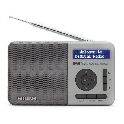 Aiwa Radio FM Portative Mini RD-20DAB Argenté
