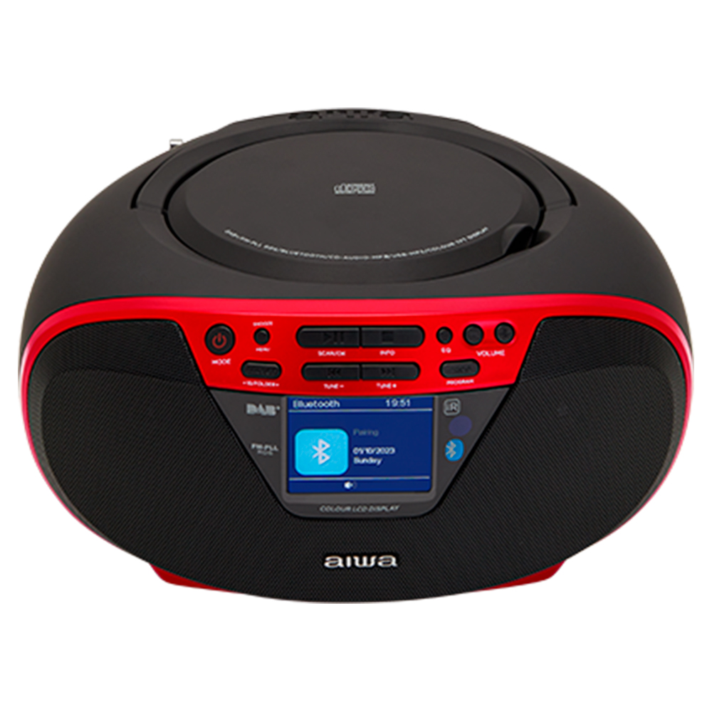 Aiwa Boombox BBTC-550MG Cassette/CD/USB/BT/MP3 Radio Black
