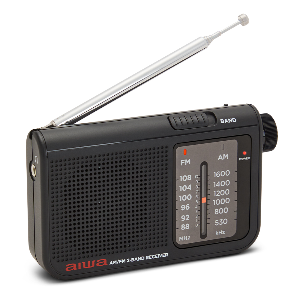 Aiwa RS-55BKRD Radio Analógica Portátil Roja